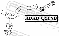 ADABQ5FSB Febest Тяга переднього стабілізатора