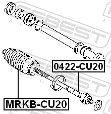 MRKBCU20 Febest Пильник рульової