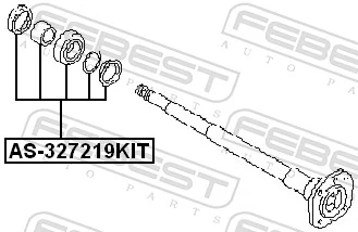 AS327219KIT Febest Підшипник ступиці задньої