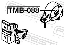 T0927EMZ RBI Задня подушка двигуна
