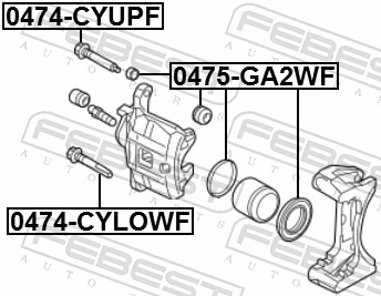 4605B166 Chrysler Ремкомплект гальмівної системи