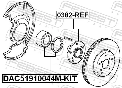 0382REF Febest Маточина (передня)