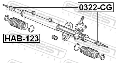 0322CG Febest Тяги кермові