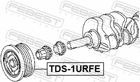 TDS1URFE Febest Демпфер колінвалу