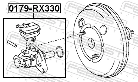 0179RX330 Febest Циліндр гальмівний, головний
