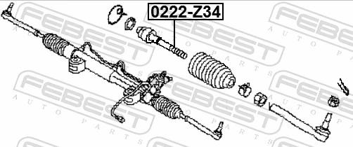 0222Z34 Febest Тяги кермові