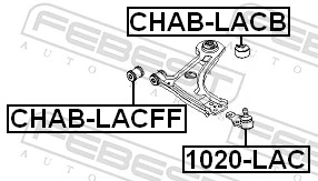 CHABLACB Febest Сайлентблок переднього нижнього важеля