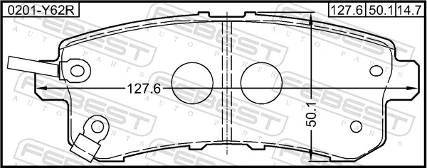 361510 Power Stop Колодки гальмівні задні, дискові