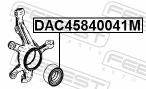 DAC45840041M Febest Підшипник маточини передньої