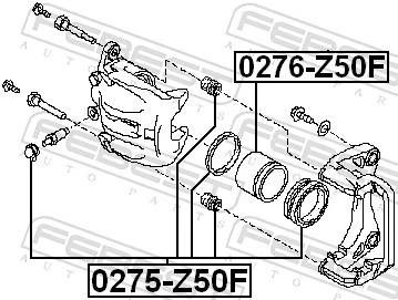 0275Z50F Febest Ремкомплект гальмівної системи