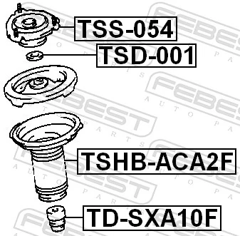 TSHBACA2F Febest Пильник стійки передньої