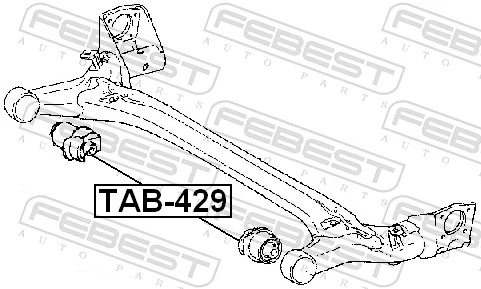 TAB429 Febest Сайлентблок балки моста
