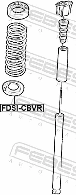 FDSICBVR Febest Проставка (гумове кільце) пружини задньої, нижня