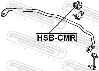 HSBCMR Febest Втулка стабілізатора заднього