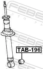 TAB196 Febest Сайлентблок амортизатора переднього