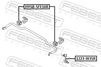1223IX35R Febest Тяжка стабілізатора, заднього