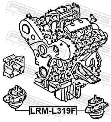 Подушка передньої опори двигуна на Land Rover Range Rover SPORT I L320