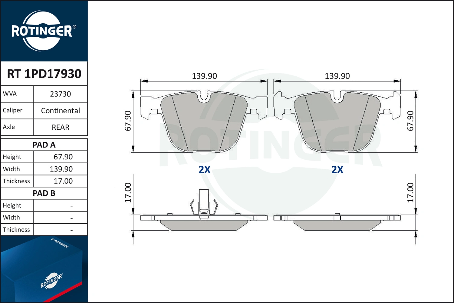 Купити DHY83328Z9C Mazda Колодки гальмівні передні, дискові