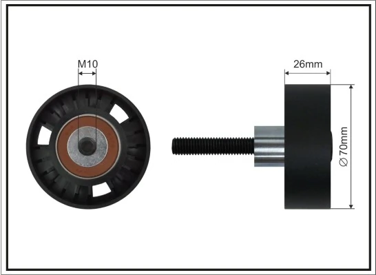 Ролик приводного ременя, паразитний Magneti Marelli MPQ1071 ціна, від 17.09 USD