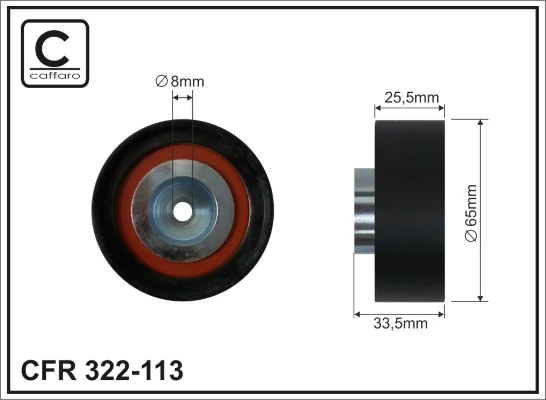 Натяжний ролик Caffaro CFR322113 ціна, від 14.18 USD