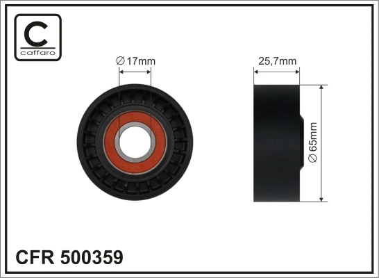 Натяжний ролик Caffaro CFR500359 ціна, від 9.97 USD