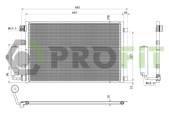  Радіатор кондиціонера Nissan Qashqai 1