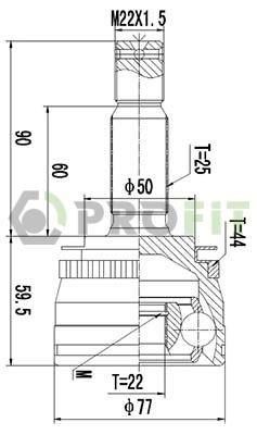 ШРУС зовнішній BGA BGACV3606A