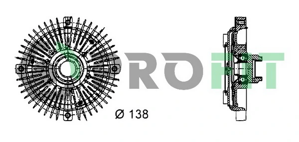 Муфта вентилятора охолодження BMW 11521719266