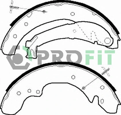 Колодки гальмові задні, барабанні Sfec BS001712 ціна, від 28.10 USD