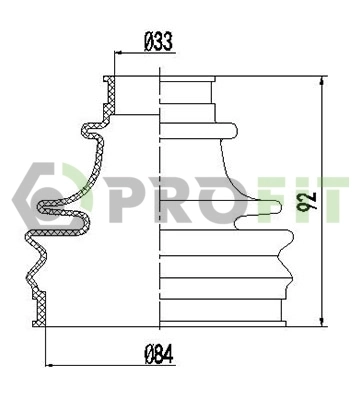 Купити Пильник ШРУСа внутрішній Fiat Ducato II 244