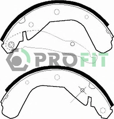 Колодки гальмові задні, барабанні 90397655 Opel