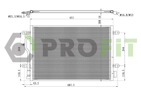Конденсатор кондиціонера FPS FP12K196 ціна, від 54.32 USD
