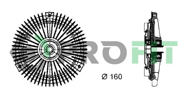 Гідромуфта приводу вентилятора на Mercedes C  W202