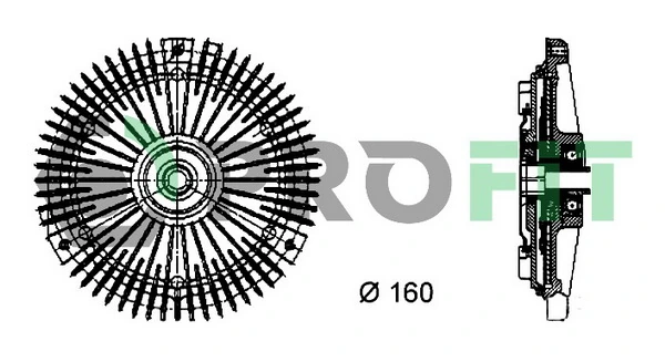  Вискомуфта вентилятора Mercedes S 