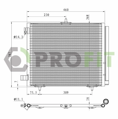 Купити 2316K8C2S Polcar Радіатор системи охолодження кондиціонера