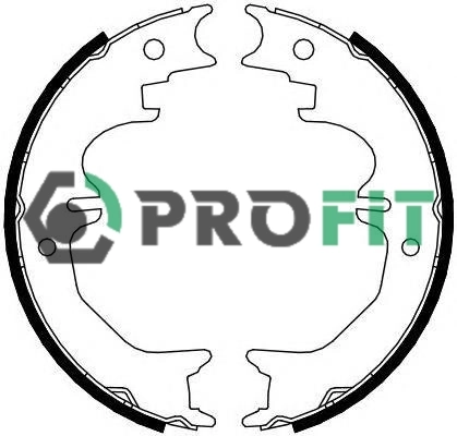 Колодки ручника T2515082 Toko cars