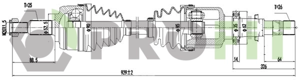 Купити BB1517 Posterparts Піввісь права