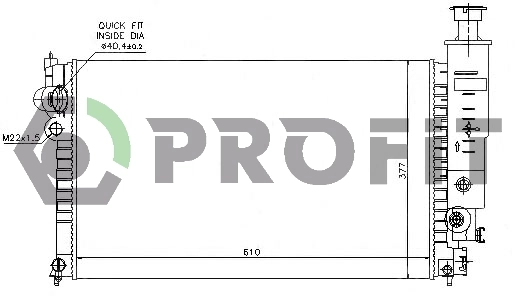 0540A4 Profit Радіатор охолодження двигуна