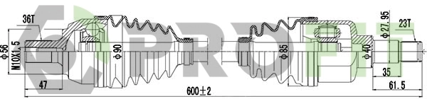  Ліва піввісь Ford Focus 2