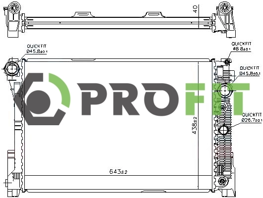 Радіатор основний Koyorad PL413006 ціна, від 168.21 USD