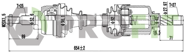  Ліва піввісь Renault DUSTER 1