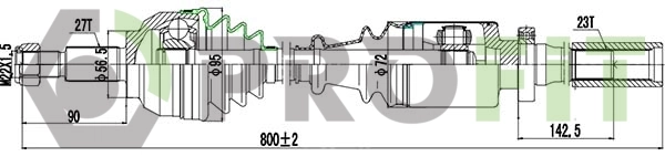 Привід правий Polcar T49190