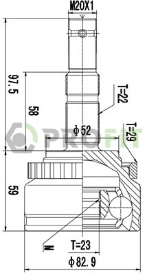 ШРУС зовнішній Goodrem RT2070