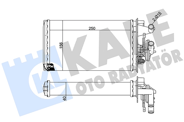 Купити Радіатор пічки Fiat Tempra  159