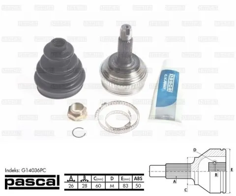 Граната колісна Pascal G14036PC ціна, від 26.97 USD
