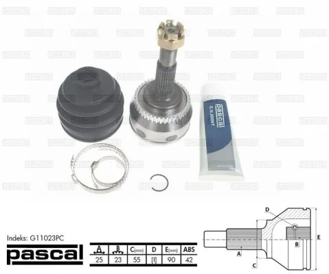 Граната колісна Pascal G11023PC ціна, від 27.87 USD