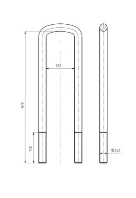 STR50202 STR Скоба ресори