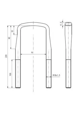 STR50210 STR Скоба ресори