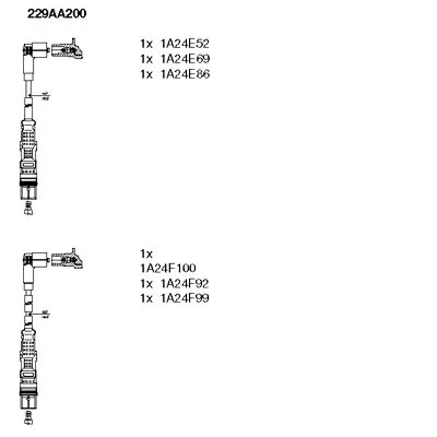 Високовольтні дроти B347 Bosch