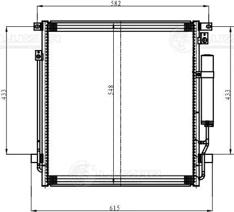 Конденсатор кондиціонера Luzar LRAC11153 ціна, від 147.79 USD
